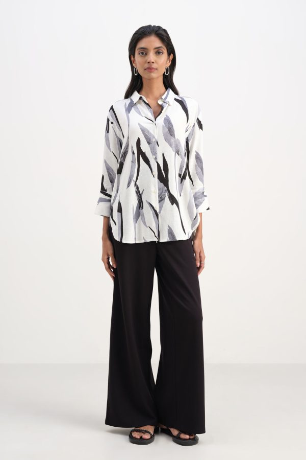 Monochrome Muse Linen Shirt