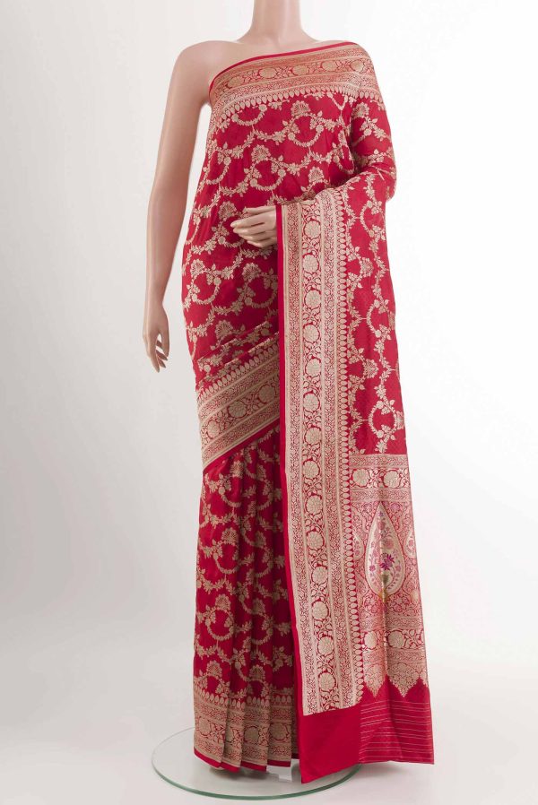 Red Banarasi Silk Saree