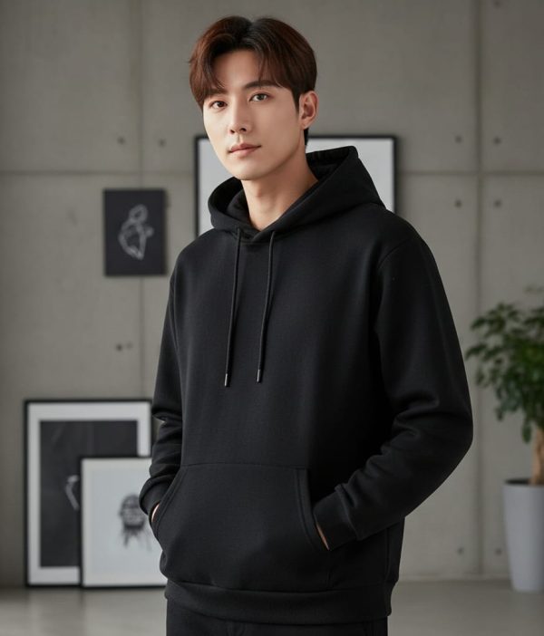 Jet Black Men’s Hoodie