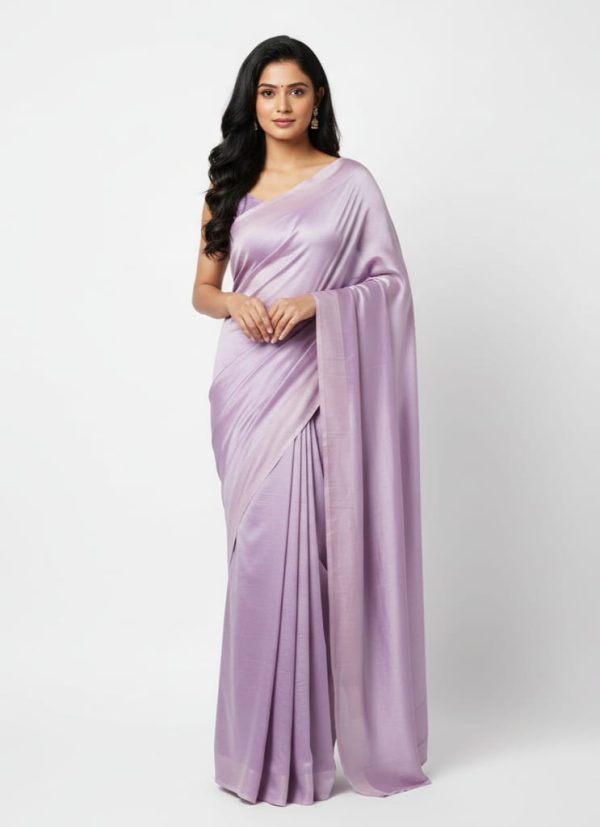 Lavender Soft Silk Saree