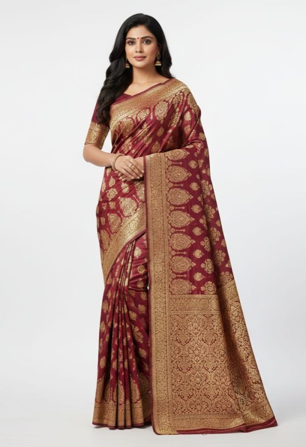 Maharani Pure Zari Banarasi Saree