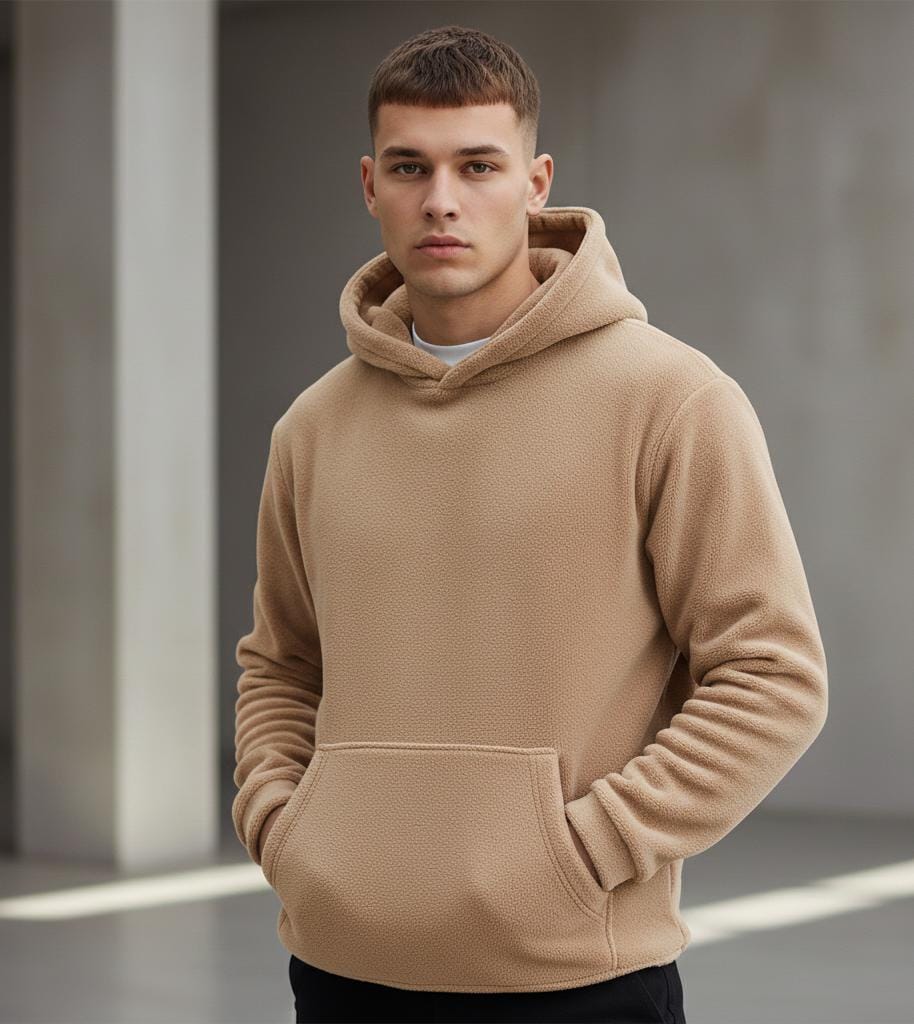 Warm Beige Winter Hoodie