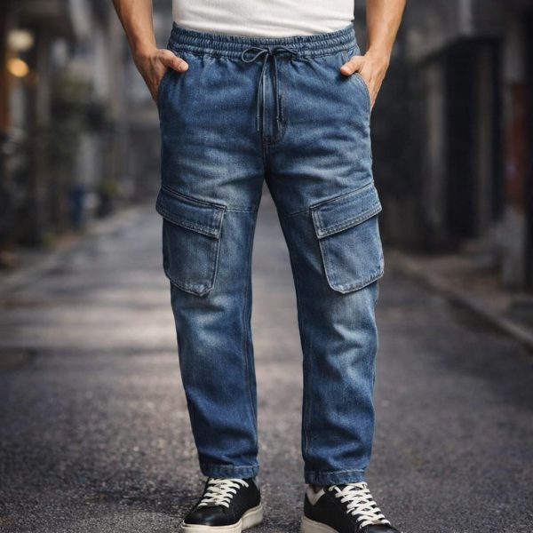 Urban Steel Cargo Denim Jeans