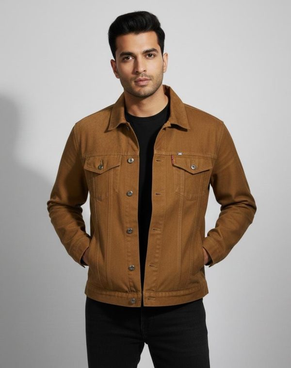 Men's Camel Beige Overcoat