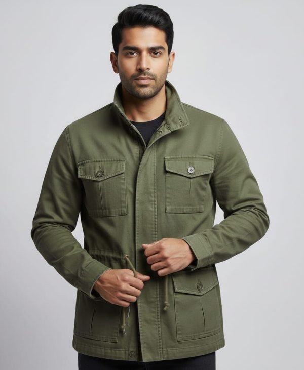 Men's Heritage Olive Canvas Field Jacket