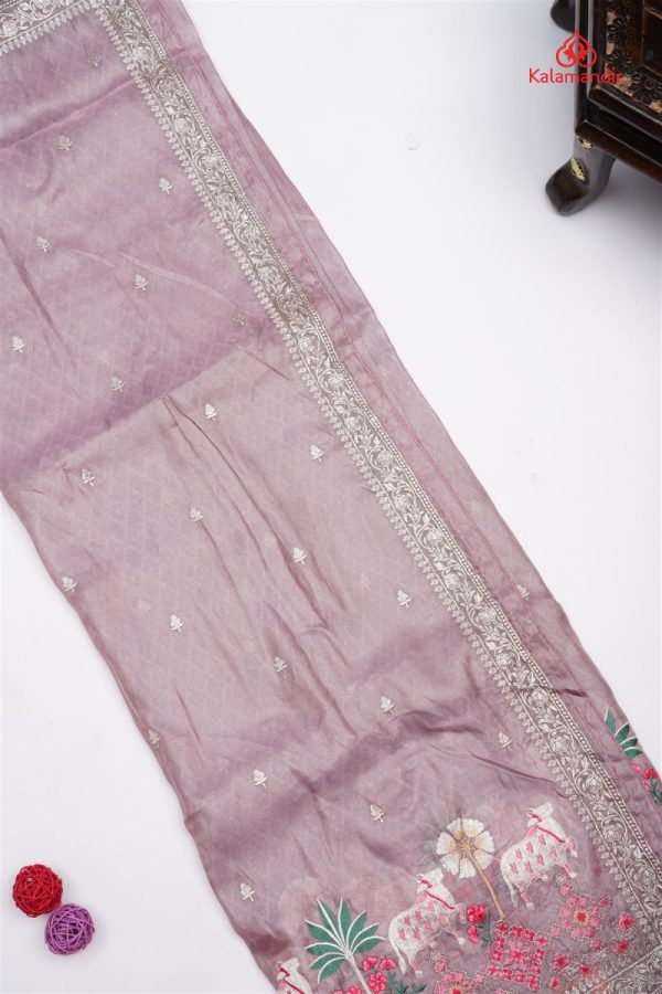 FANCY JIMMY CHOO LIGHT LAVENDER Saree
