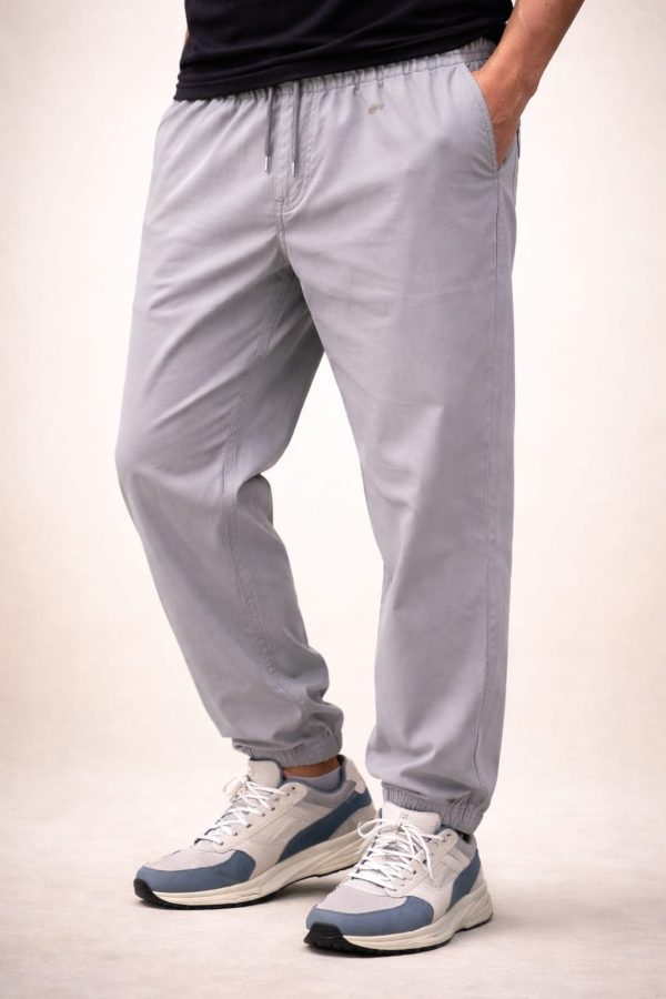 Light Grey Casual Jogger Pants